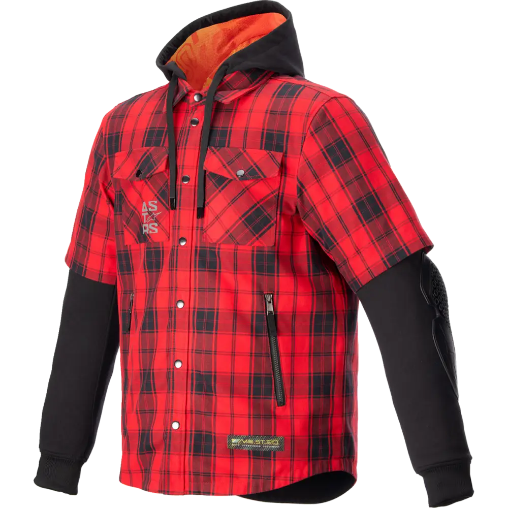 ALPINESTARS MO.ST.EQ Tartan Jacket - Red/Black - Small 4300424-3136-S