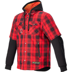 ALPINESTARS MO.ST.EQ Tartan Jacket - Red/Black - Small 4300424-3136-S