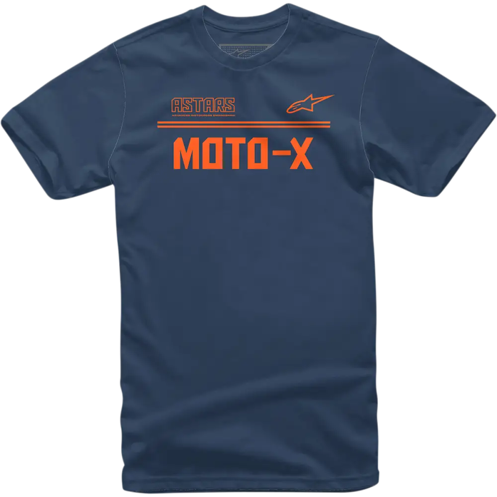 ALPINESTARS Moto X T-Shirt - Navy/Orange - XL 1213720247032XL