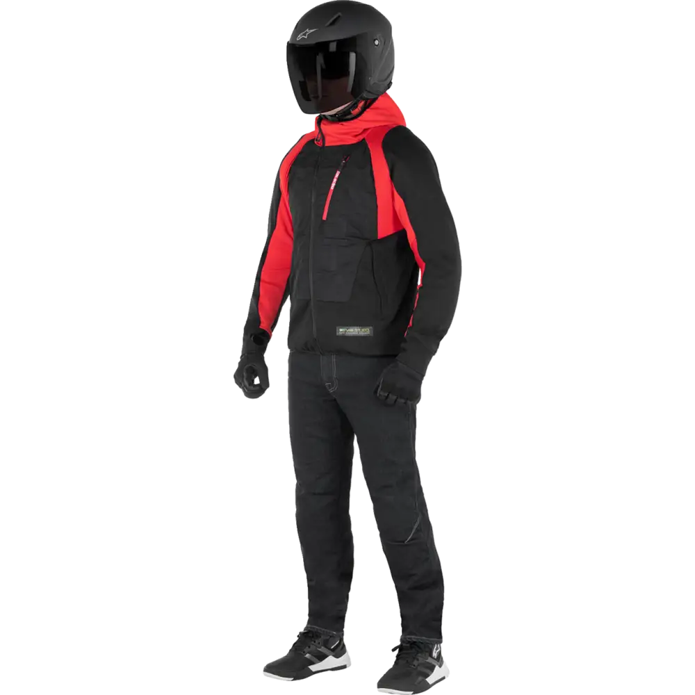 ALPINESTARS MSE Hybrid Hooded Jacket - Black/Red - Small 4201824-1463-S