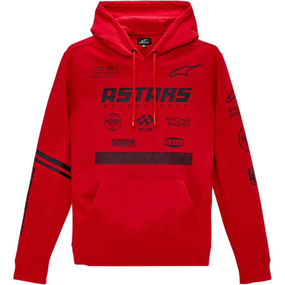 ALPINESTARS Multi Race Hoodie - Red - 2XL 121351500302X