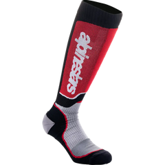 ALPINESTARS MX Plus Socks - Black/Red/Gray - Medium 4702324-1215-M