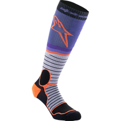 ALPINESTARS MX Pro Socks - Black/Gray/Purple/Orange - Large 4701524-1207-L