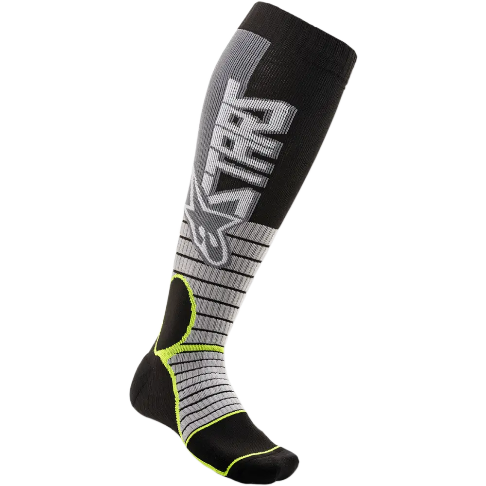 ALPINESTARS MX Pro Socks - Gray/Yellow - Medium 4701520-905-SM