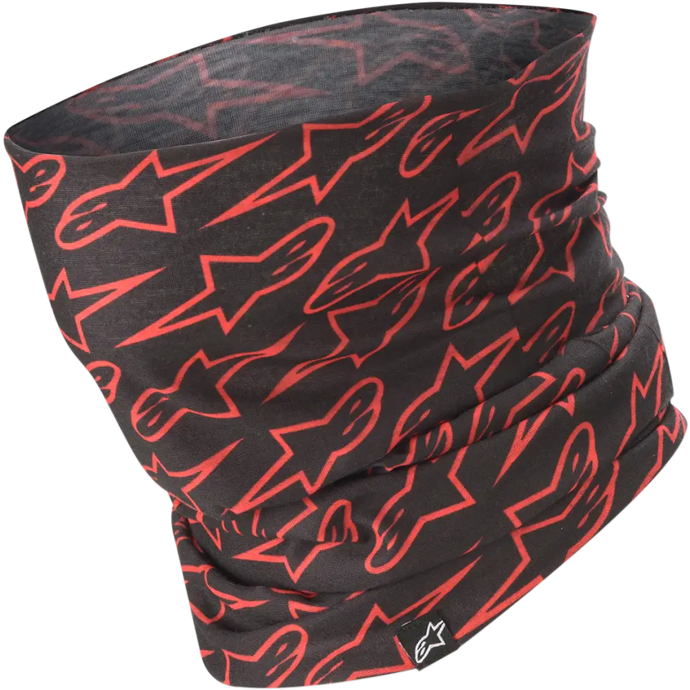 ALPINESTARS Neck Tube - Astars - Black/Fluo Red 4759319-1030
