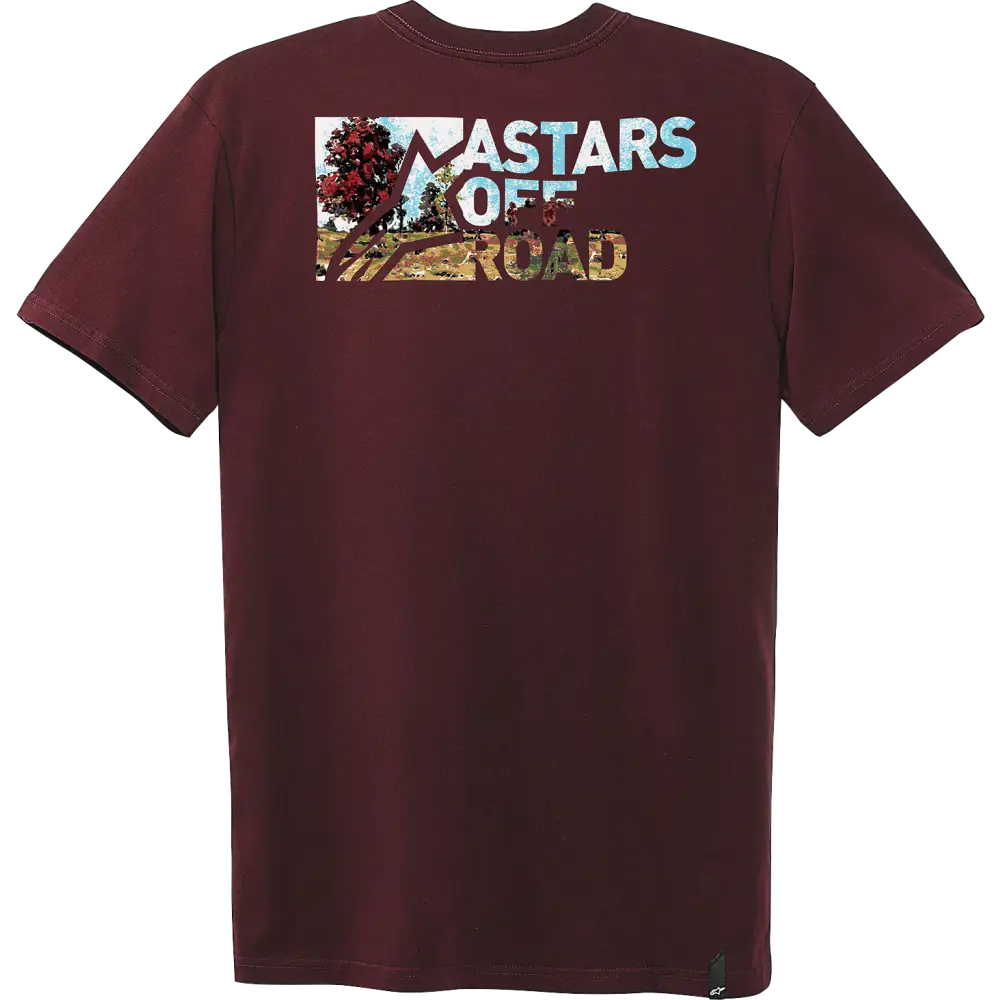 ALPINESTARS Painted T-Shirt - Maroon - Medium 1232-72224-838M