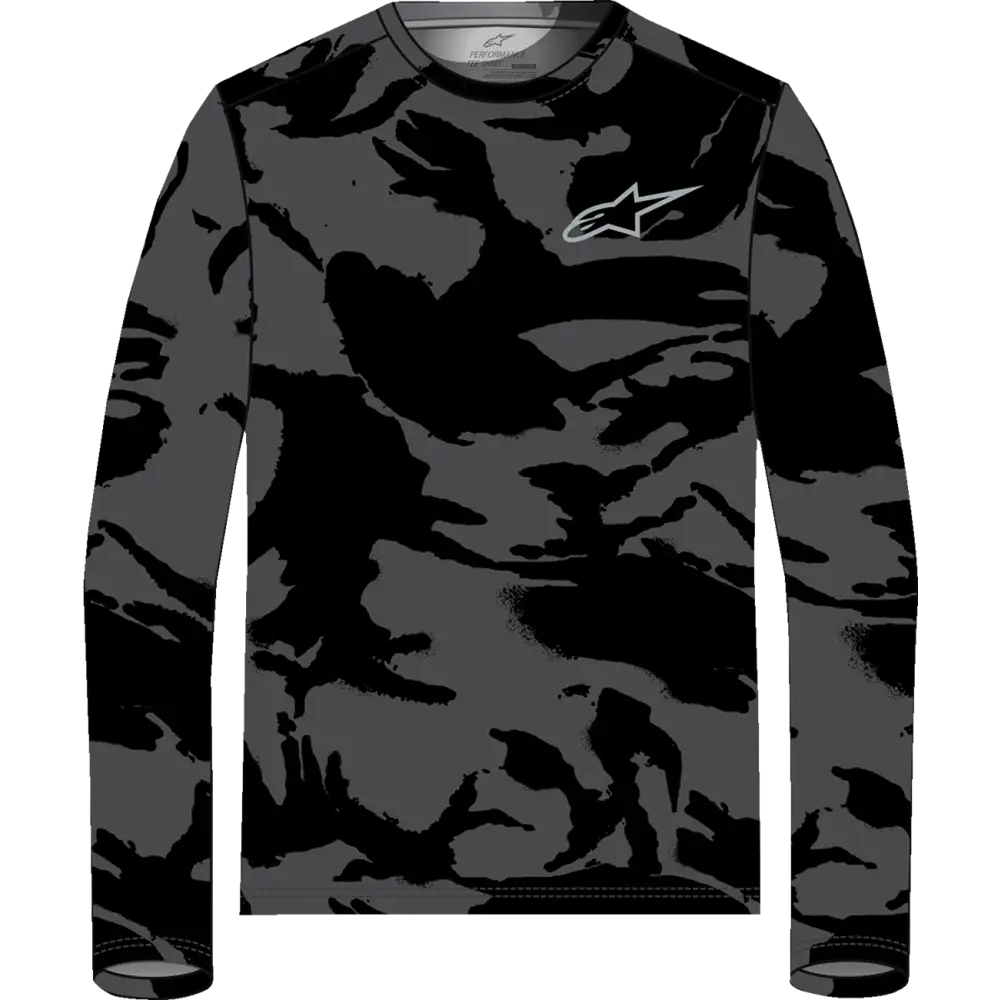 ALPINESTARS Performance Long-Sleeve T-Shirt - Black/Camo - 2XL 1214-71010-160-2XL