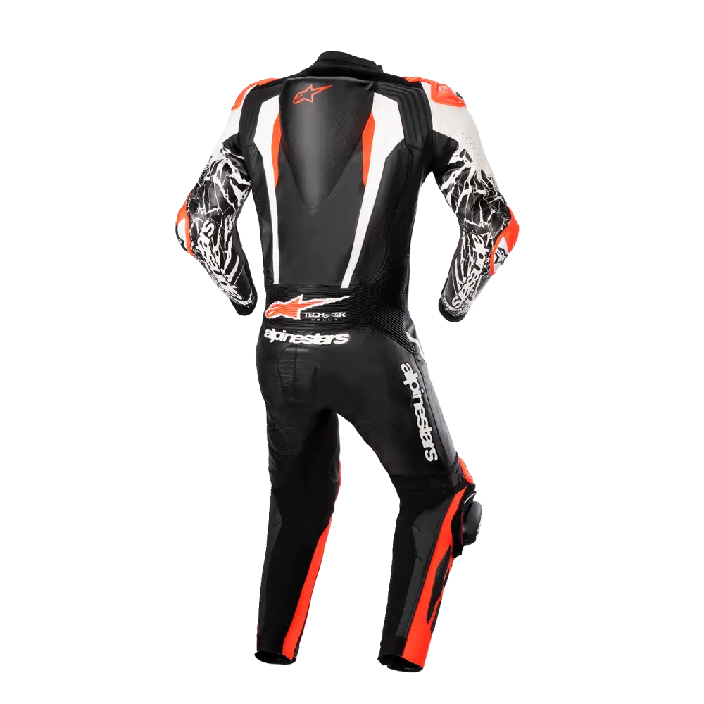 ALPINESTARS Racing Absolute v2 1-Piece Leather Suit - Black/White/Red Fluo - US 40 / EU 50 3156323123150