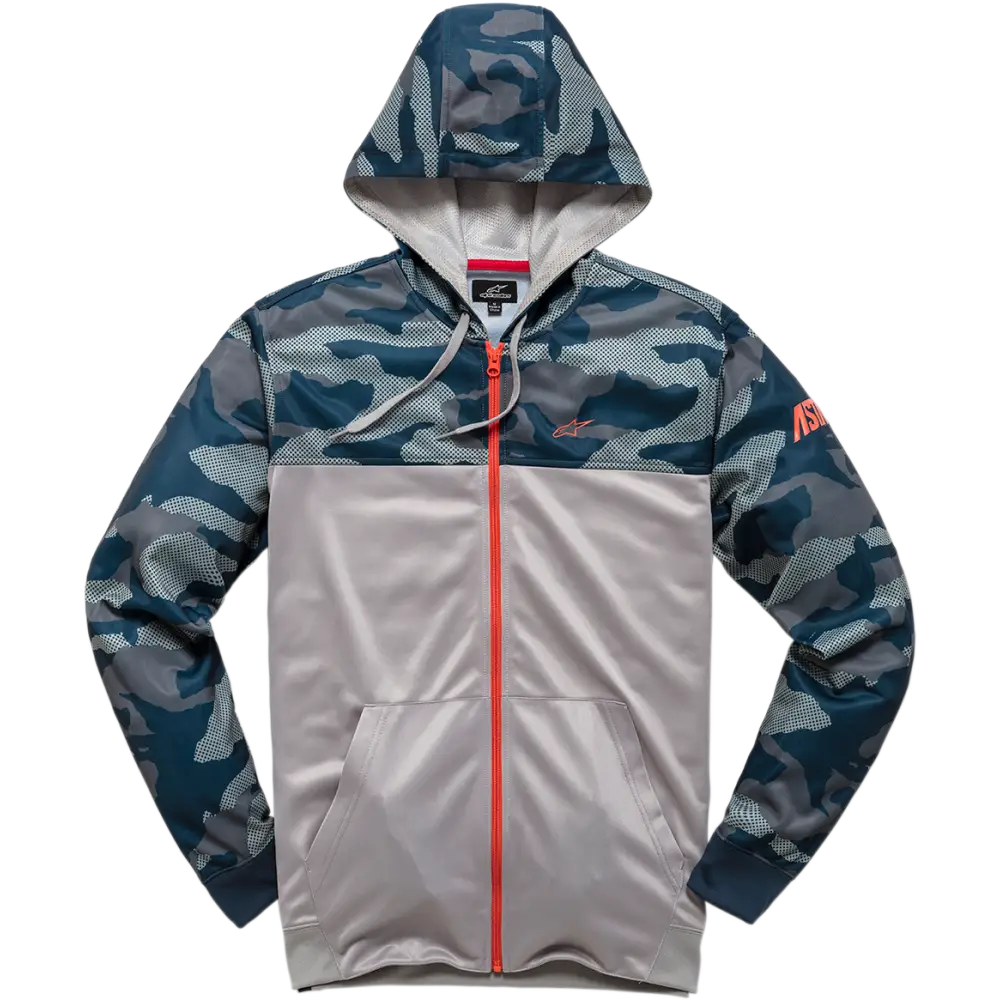 ALPINESTARS Reckon Zip Hoodie - Camo Navy - Large 1210530009071L