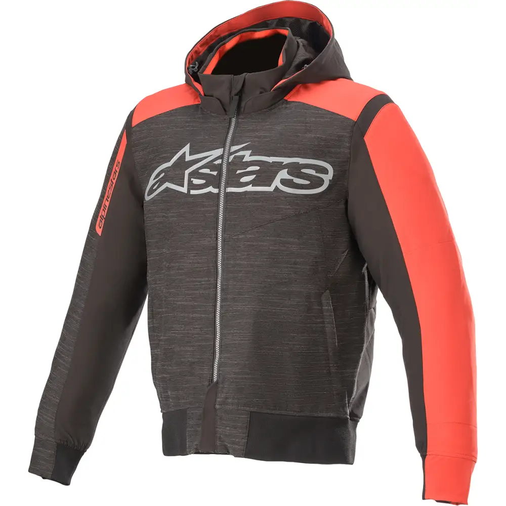 ALPINESTARS Rhod Windstopper Hoodie - Black/Gray/Red - 2XL 4200420-1123-2X