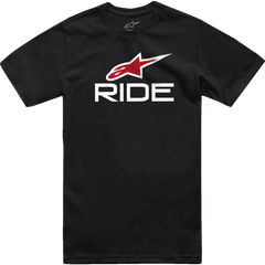 ALPINESTARS Ride 4.0 T-Shirt - Black/White/Red - Large 1214-73112-123-L