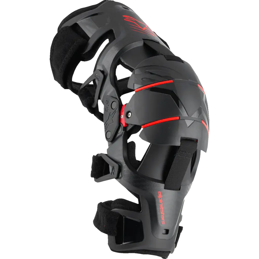 ALPINESTARS RK-1 Plasma Knee Braces - Black/Red - S/M 6501725-13-SM
