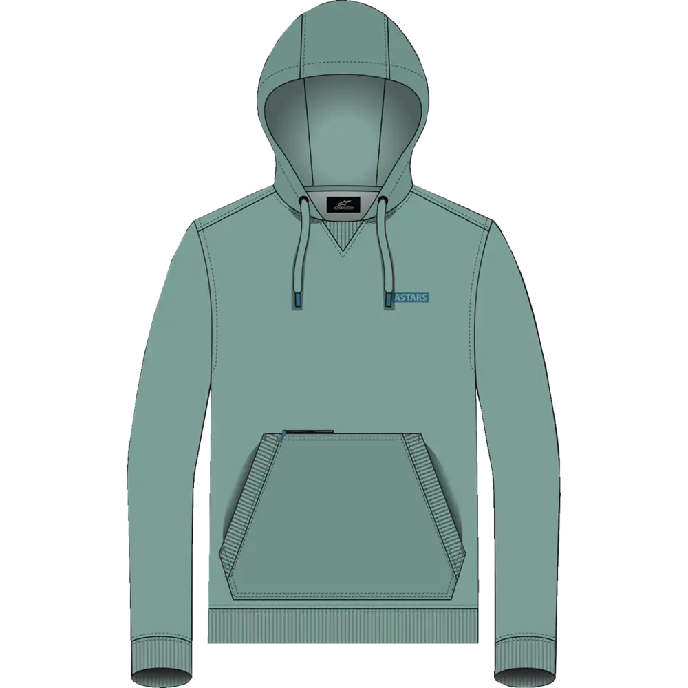 ALPINESTARS Rooted Pullover Hoodie - Green - XL 1214-51300-60-XL