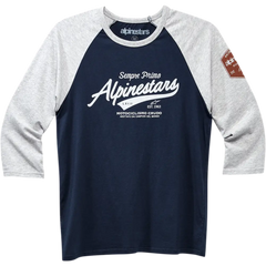 ALPINESTARS Script T-Shirt - Heather Gray/Navy - Large 1230715051171L