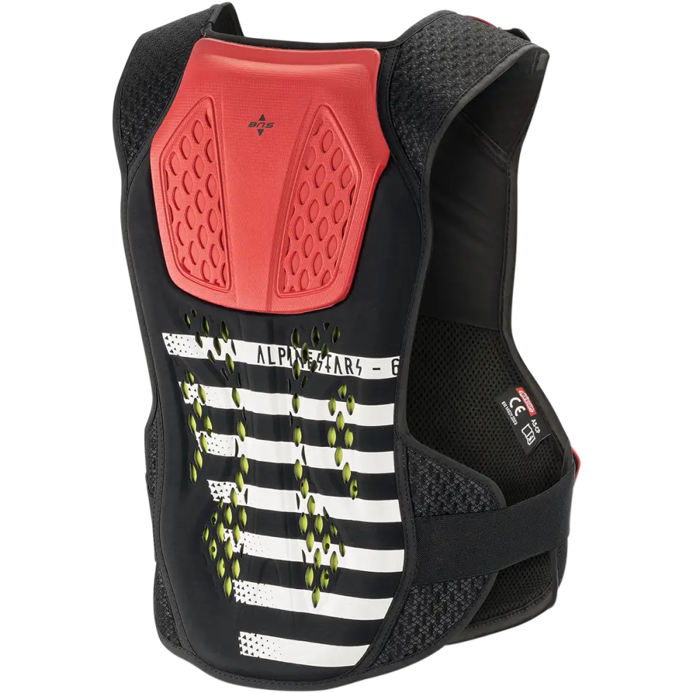 ALPINESTARS Sequence Chest Guard - Black/White/Red - M/L 6701819-123-ML