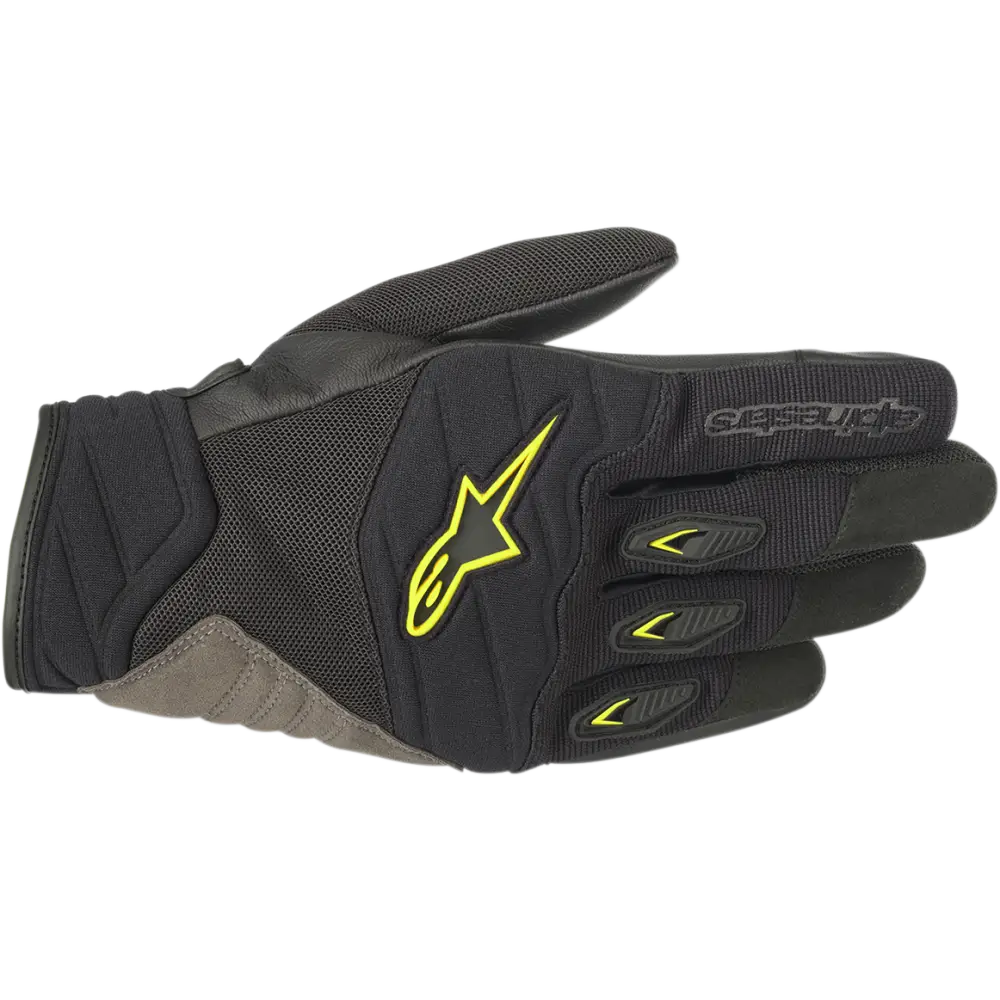ALPINESTARS Shore Gloves - Black/Fluo Yellow - Small 3566318-155-S