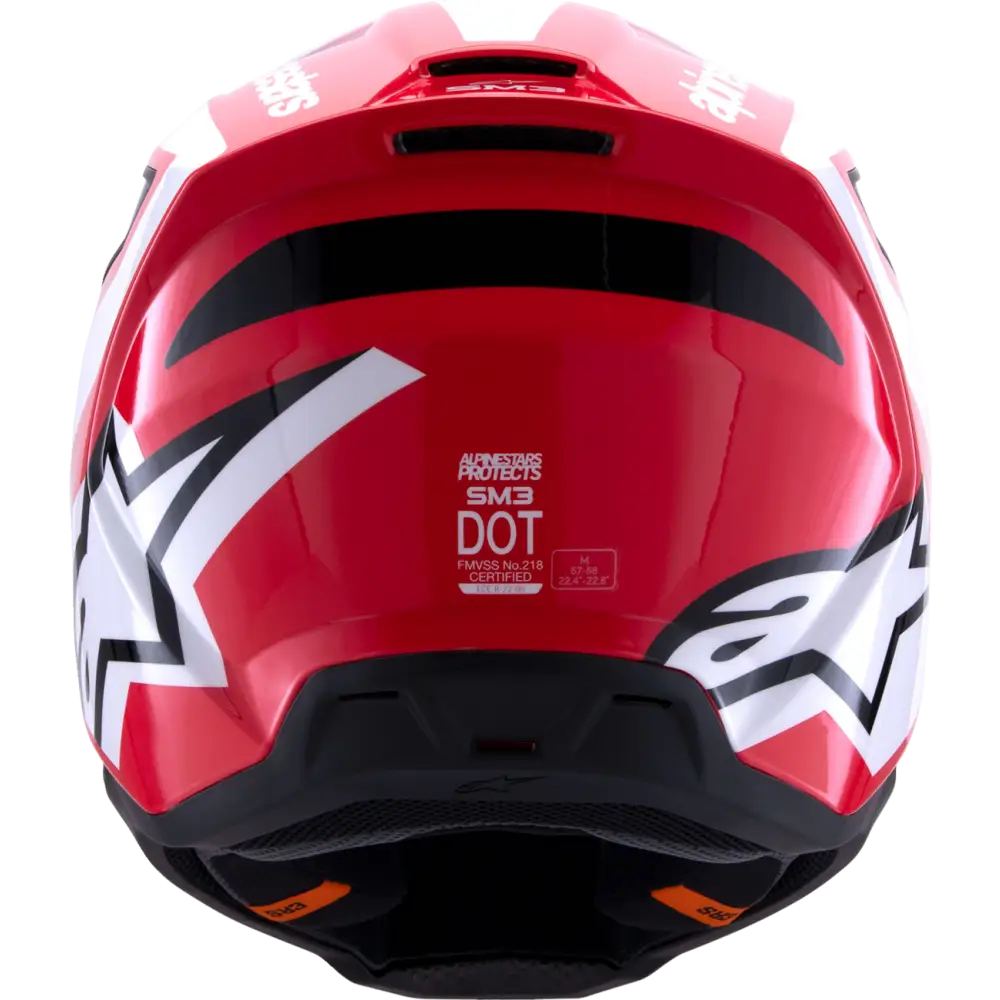 ALPINESTARS SM3 Helmet - Heat - Gloss Red/White/Black - Large 8301026-3126-L