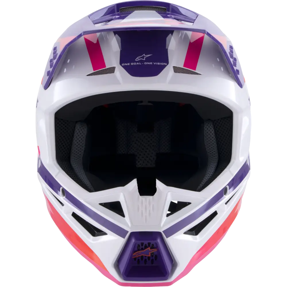 ALPINESTARS SM3 Helmet - Heat - Gloss White/Purple/Pink - Medium 8301026-2052-M