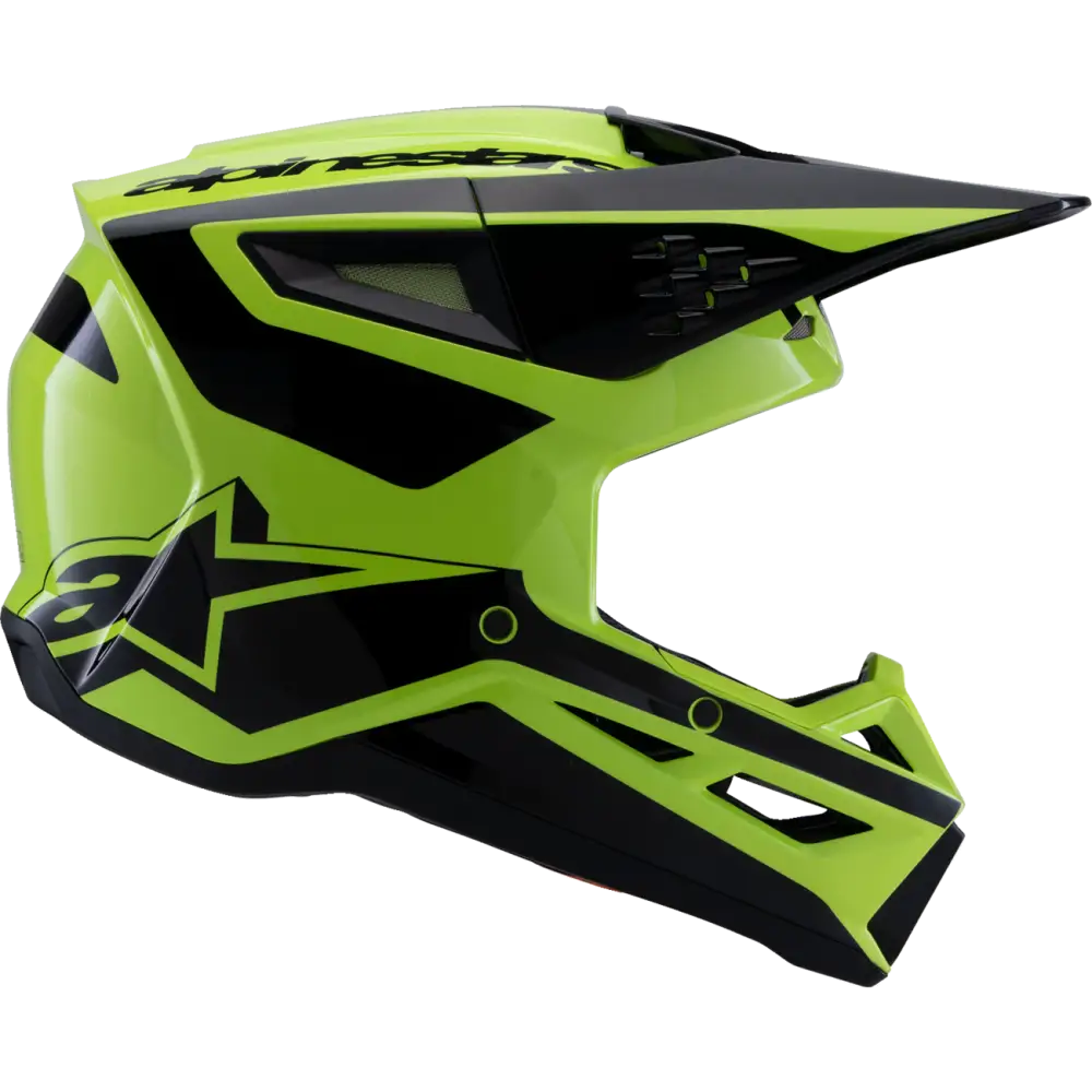 ALPINESTARS SM3 Helmet - Heat - Gloss Yellow Fluo/Black - Medium 8301026-5011-M