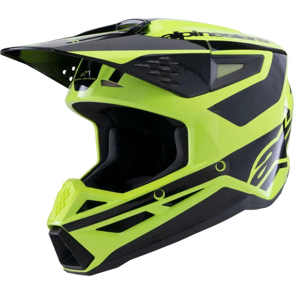 ALPINESTARS SM3 Helmet - Heat - Gloss Yellow Fluo/Black - Medium 8301026-5011-M
