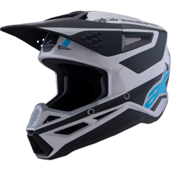 ALPINESTARS SM3 Helmet - Heat - Matte Silver/Blue/Black - Large 8301026-1949-L