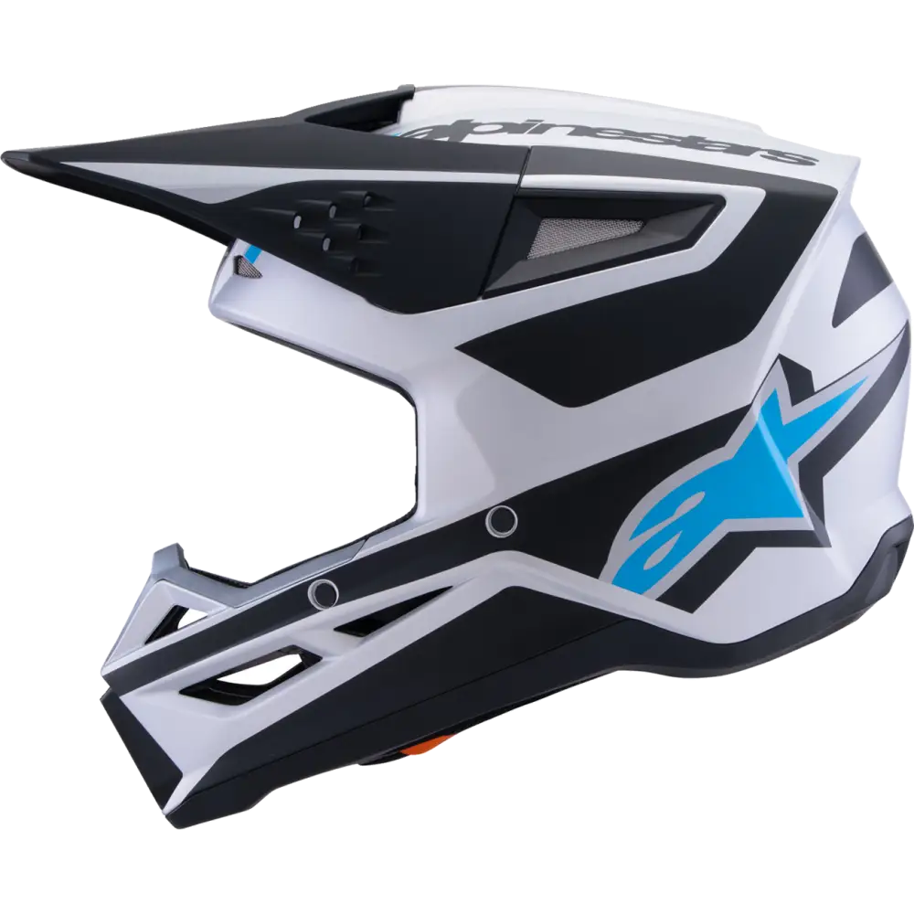 ALPINESTARS SM3 Helmet - Heat - Matte Silver/Blue/Black - Medium 8301026-1949-M