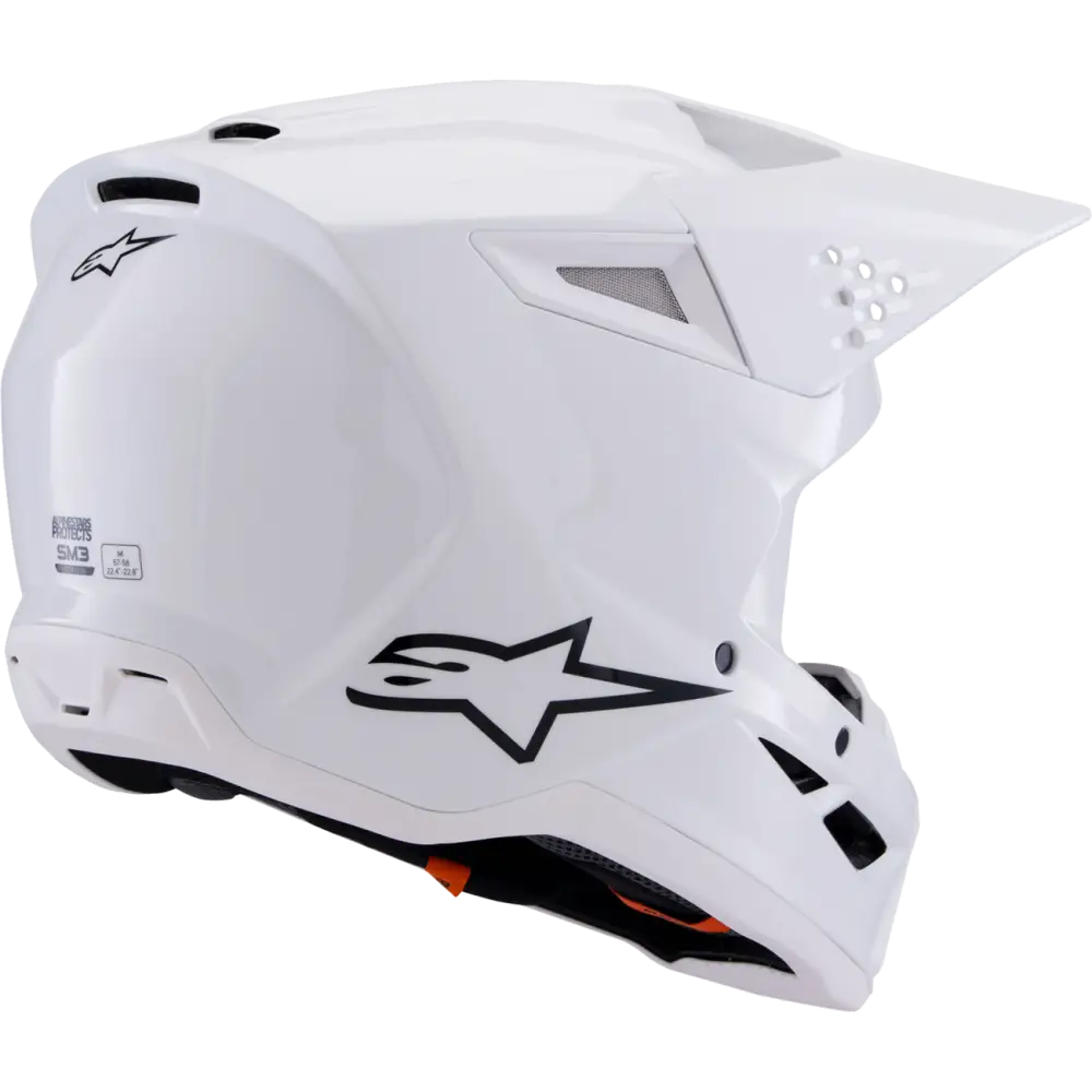 ALPINESTARS SM3 Helmet - Solid - Gloss White - Small 8300326-2180-S