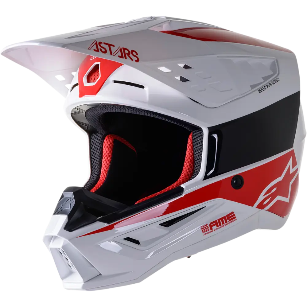 ALPINESTARS SM5 Helmet - Bond - White/Red - XL 8303522-2032-XL