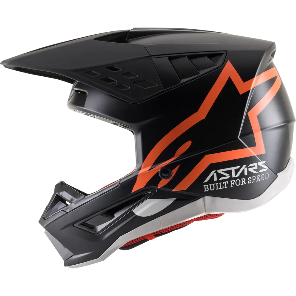 ALPINESTARS SM5 Helmet - Compass - Matte Black/Orange Fluo - Small 8303321-1149-SM