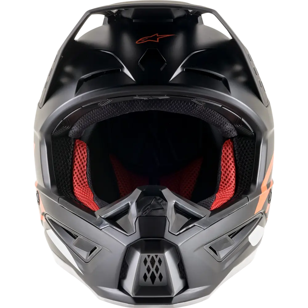 ALPINESTARS SM5 Helmet - Compass - Matte Black/Orange Fluo - Small 8303321-1149-SM