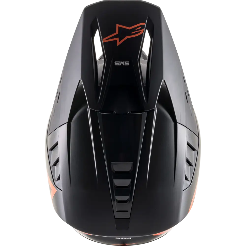 ALPINESTARS SM5 Helmet - Compass - Matte Black/Orange Fluo - Small 8303321-1149-SM