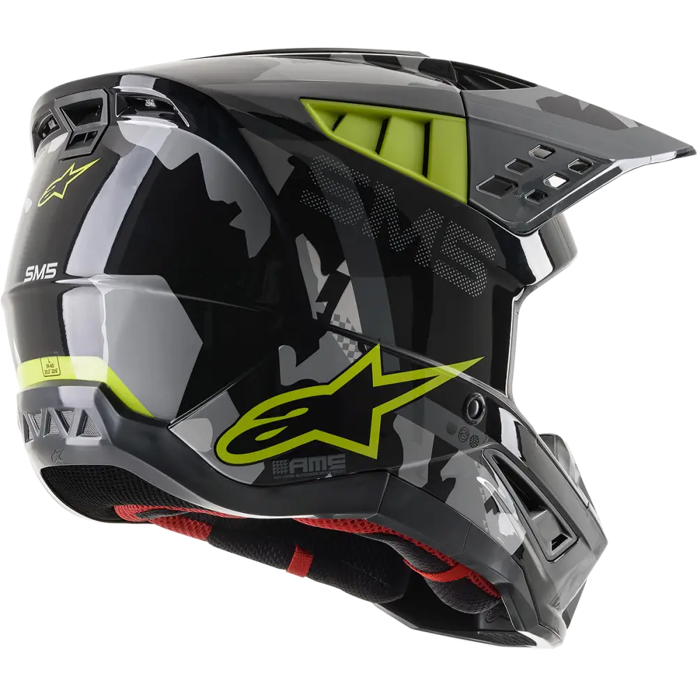 ALPINESTARS SM5 Helmet - Rover - Gray/Yellow - XL 8303921-1592-XL