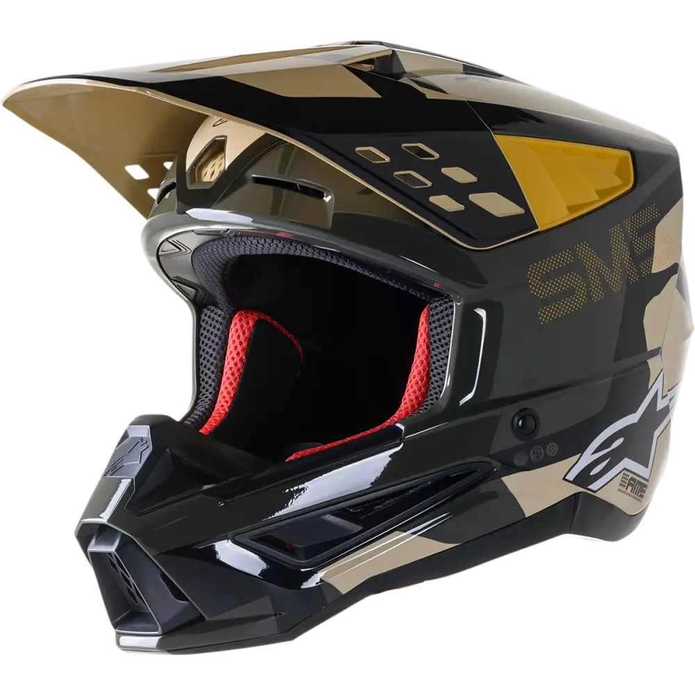 ALPINESTARS SM5 Helmet - Rover - Sand/Tangerine/Camo - 2XL 8303921-8049-2X