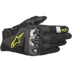 ALPINESTARS SMX-1 Air V2 Gloves - Black/Fluo Yellow - Small 3570518-155-S