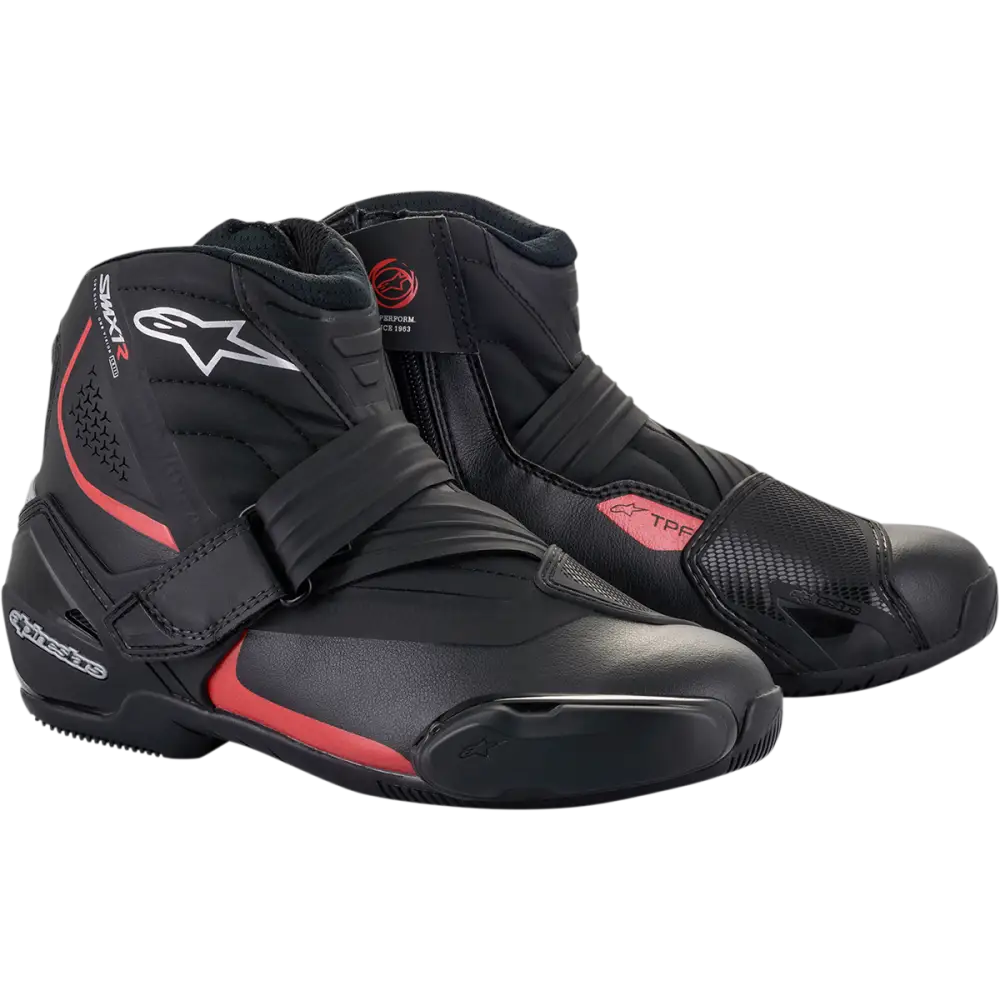 ALPINESTARS SMX-1 R v2 Boots - Black/Red - US 8 / EU 42 2224521-13-42