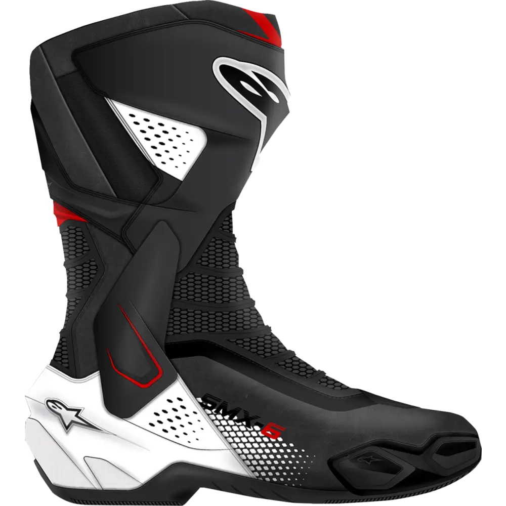 ALPINESTARS SMX-6 V3 Boots - Black/White/Red Graphic - US 9.5/EU 44 2223025-1406-44