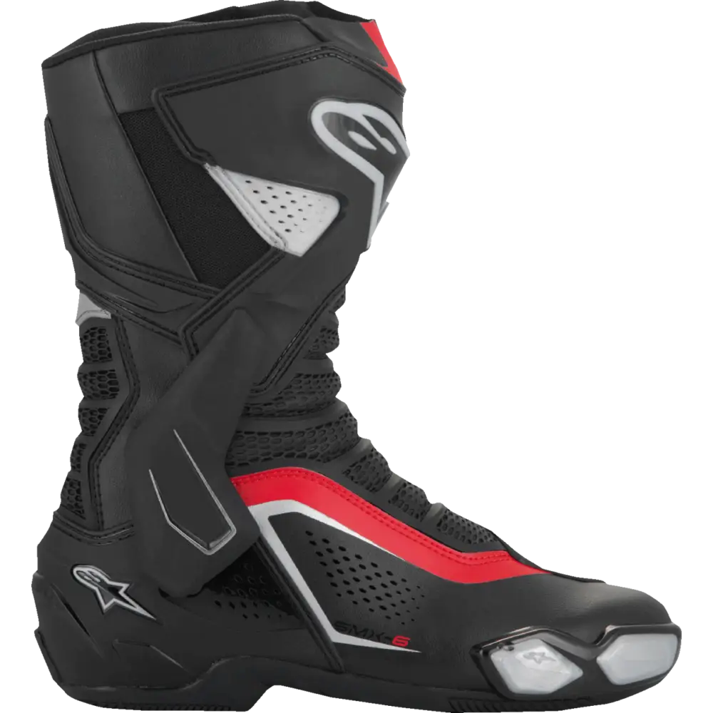 ALPINESTARS SMX-6 V3 Vented Boots - Black/Silver/Red - US 12/EU 47 2223225-199-47
