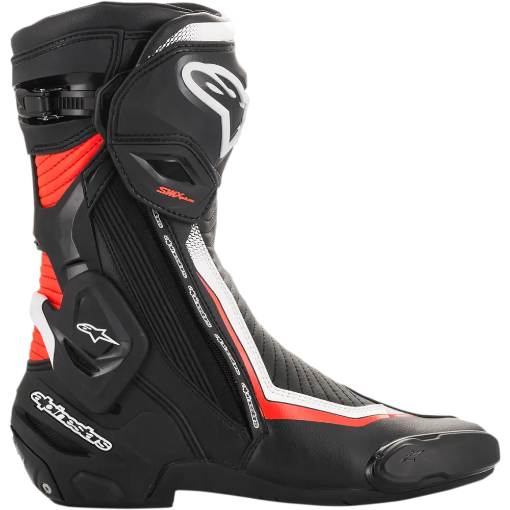 ALPINESTARS SMX+ Boots - Black/White/Red Fluorescent - US 8 / EU 42 2221019-1231-42