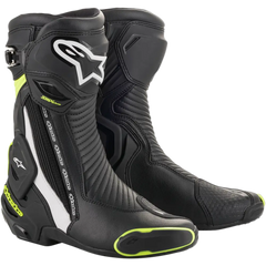 ALPINESTARS SMX+ Boots - Black/White/Yellow Fluorescent - US 12.5 / EU 48 2221019-125-48