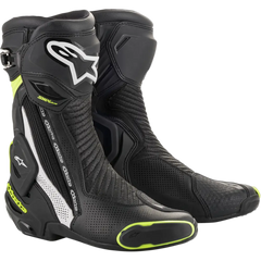 ALPINESTARS SMX+ Vented Boots - Black/White/Yellow - US 7.5 / EU 41 2221119-125-41
