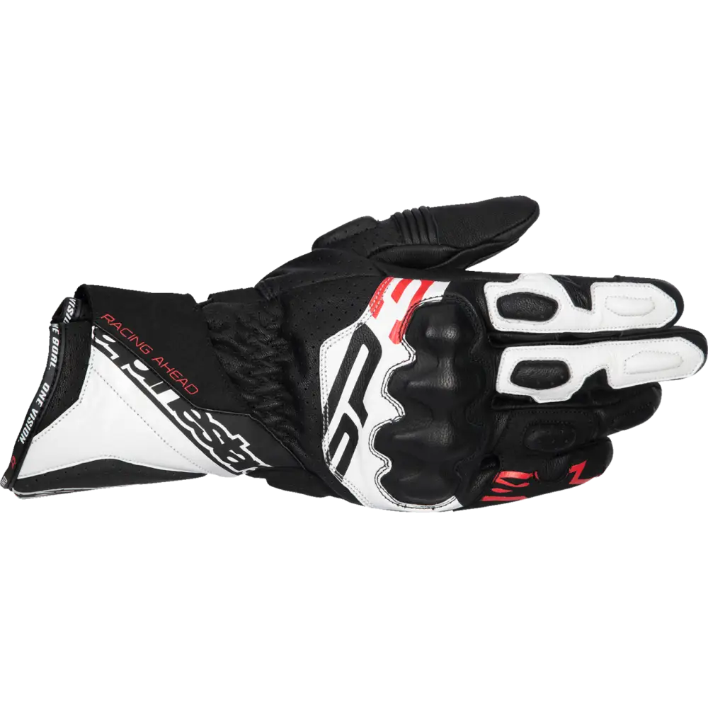 ALPINESTARS SP-3 Gloves - Black/White/Fluo Red - 2XL 3550925-1231-2X