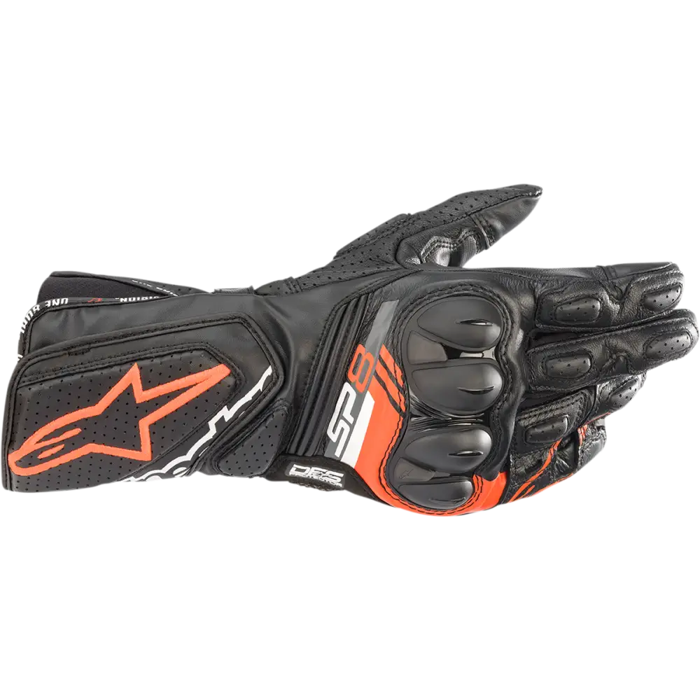 ALPINESTARS SP-8 V3 Gloves - Black/Fluo Red - Medium 3558321-1030-M