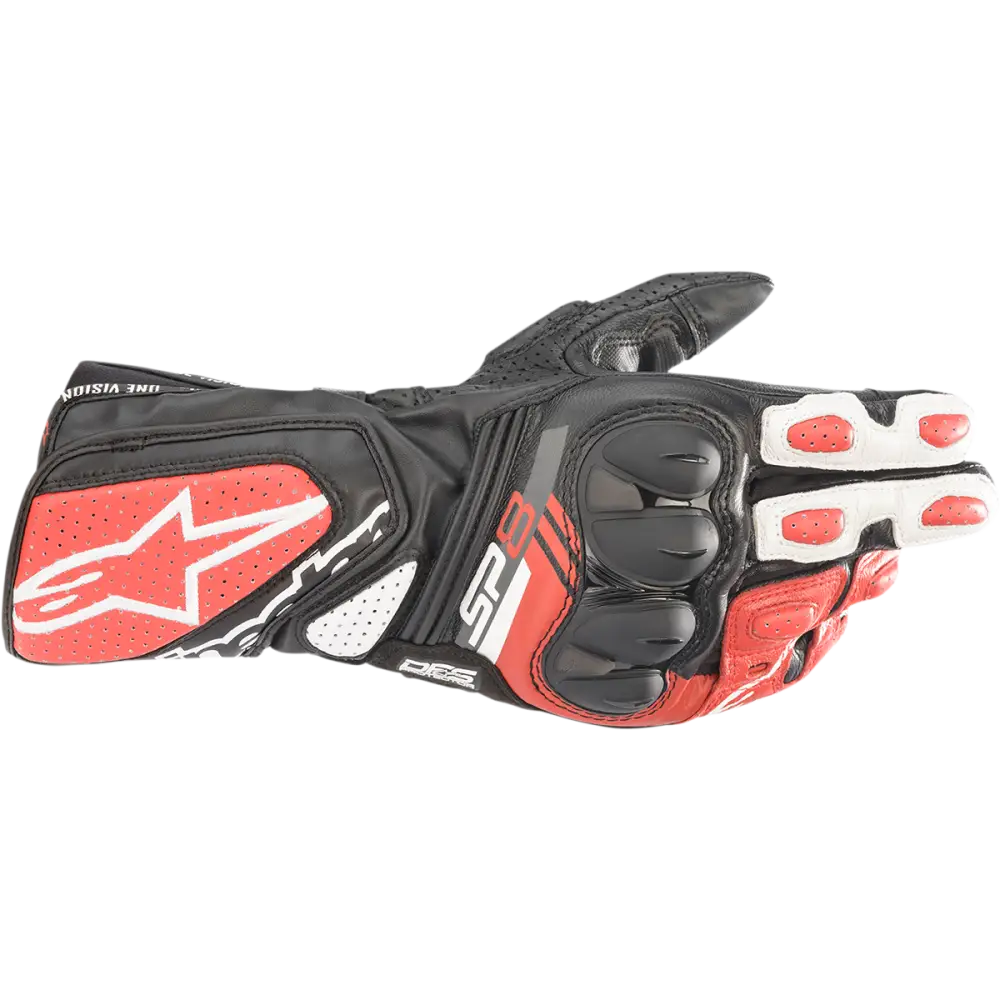 Alpinestars SP-8 V3 Gloves - Black/White/Bright Red - 3XL - Glove Group