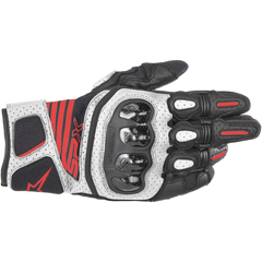 ALPINESTARS SPX AC V2 Gloves - Black/White/Fluo Red - Medium 3567319-1231-M