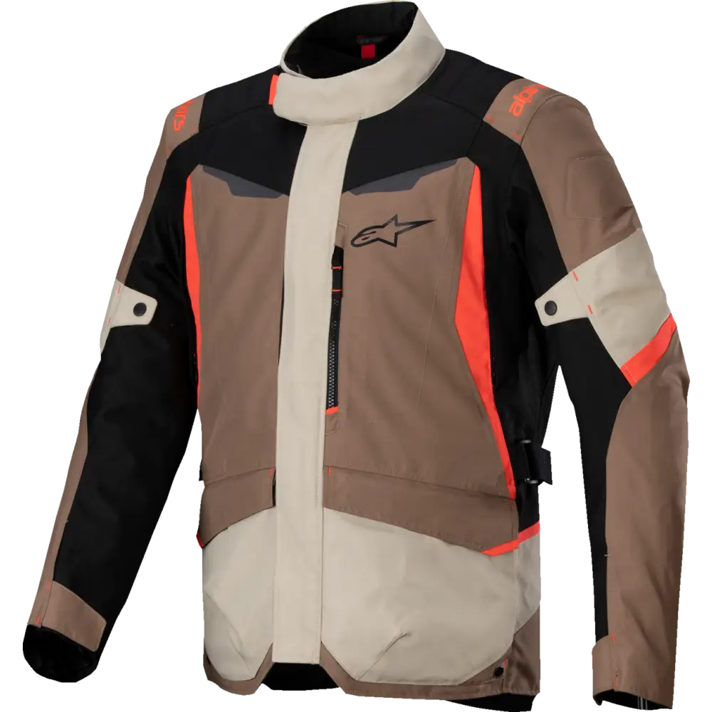ALPINESTARS ST-1 WP Jacket - Dark Khaki/Sand/Black/Red Fluo - XL 3200625-866-XL