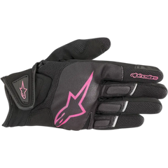 ALPINESTARS Stella Atom Gloves - Black/Fuchsia - Large 3594018-1039-L