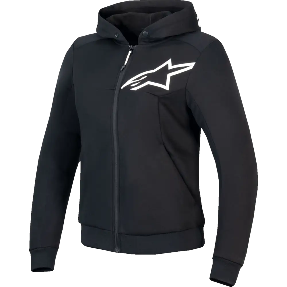 ALPINESTARS Stella Chrome v2 Sport Hoodie - Black/White - Medium 4210225-12-M