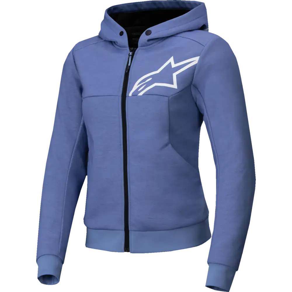 ALPINESTARS Stella Chrome v2 Sport Hoodie - Blue Violet/White - Medium 4210225-7185-M