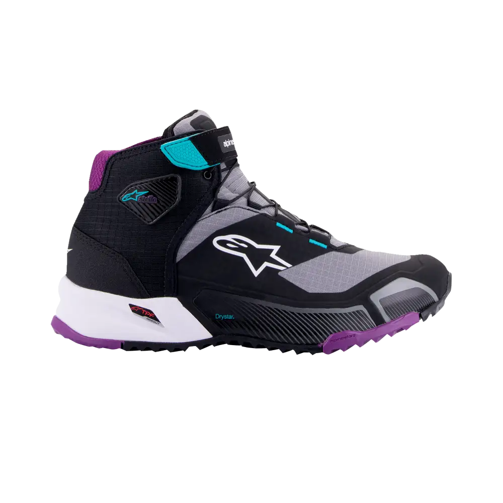 ALPINESTARS Stella CR-X Drystar? Shoes - Black/Gray/Teal/Purple - US 7 261152313707