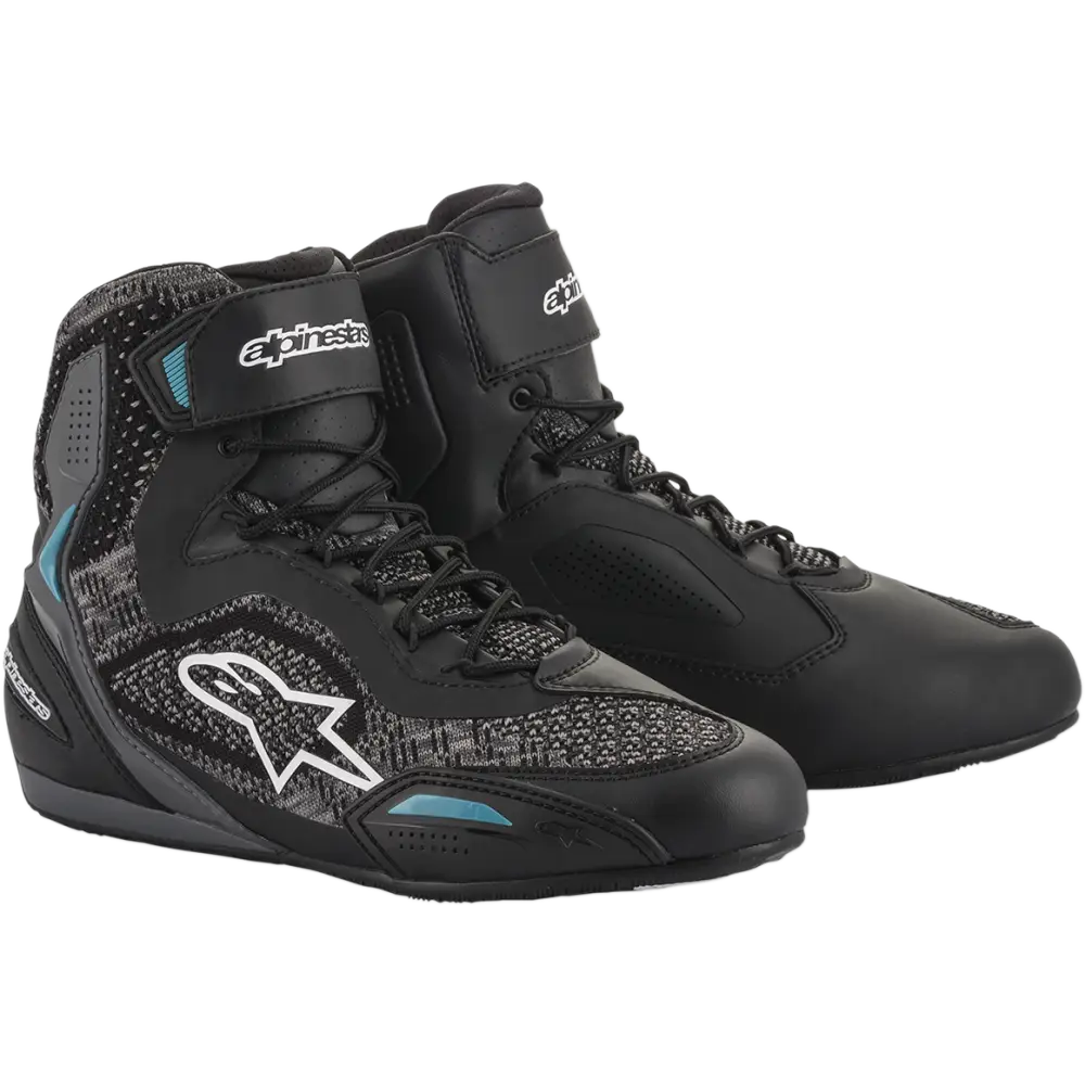 ALPINESTARS Stella Faster-3 Rideknit Shoes - Black/Teal - US 9 251052011709